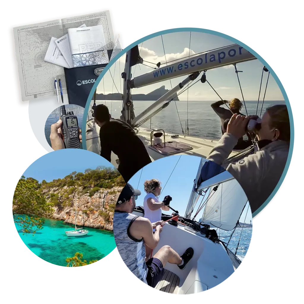 PER a bordo - Teoría y prácticas PER navegando una semana entre Barcelona y las Baleares - Patrón de embarcación de recreo - EscolaPort - Barcelona
