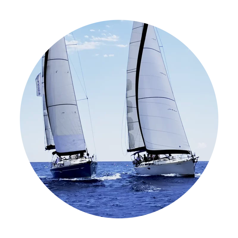 regatas de altura con el equipo del Club de navegación de EscolaPort - Barcelona